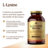 Close-up of Solgar L-Lysine Vegetable Capsules