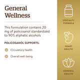 Close-up of Solgar Policosanol 20 mg Vegetable Capsule