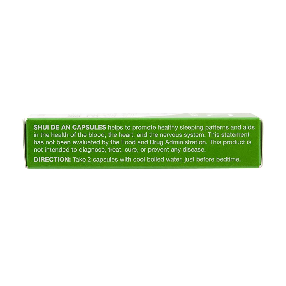 Close-up of Solstice Medicine Company Shui De An Capsules