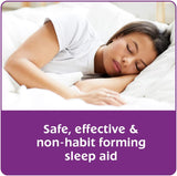 Close-up of Sominex Night-Time Sleep Aid Tablets showing tablet details