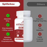 Close-up of Spliferkou Astaxanthin capsules