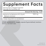 Close-up of Sports Research Berberine Vegan Supplement veggie capsule