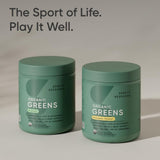 Close-up of Sports Research Spirulina Greens Powder texture