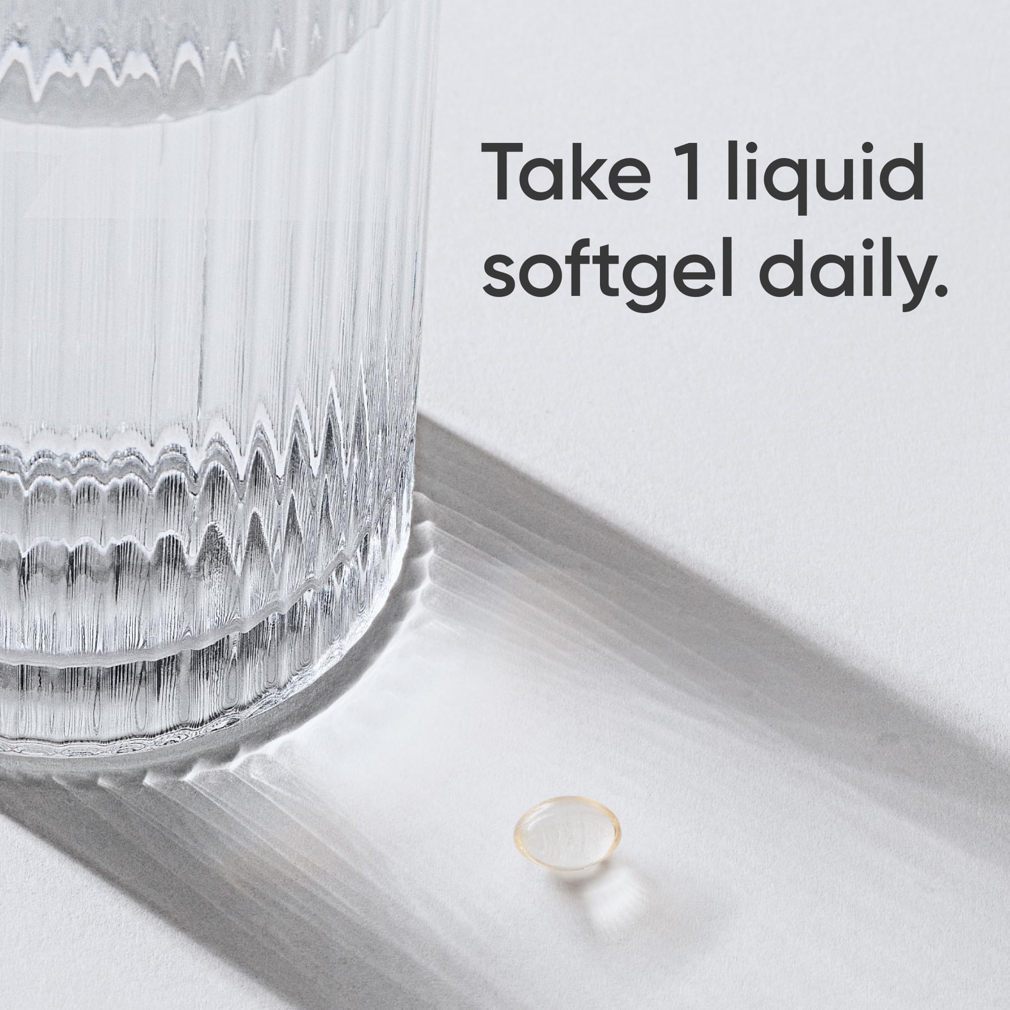 Close-up of Sports Research Vitamin D3 Softgels showing softgel size