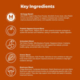 Close-up of Steve Harvey's L'Evate You Vitality Daily Greens Chocolate powder