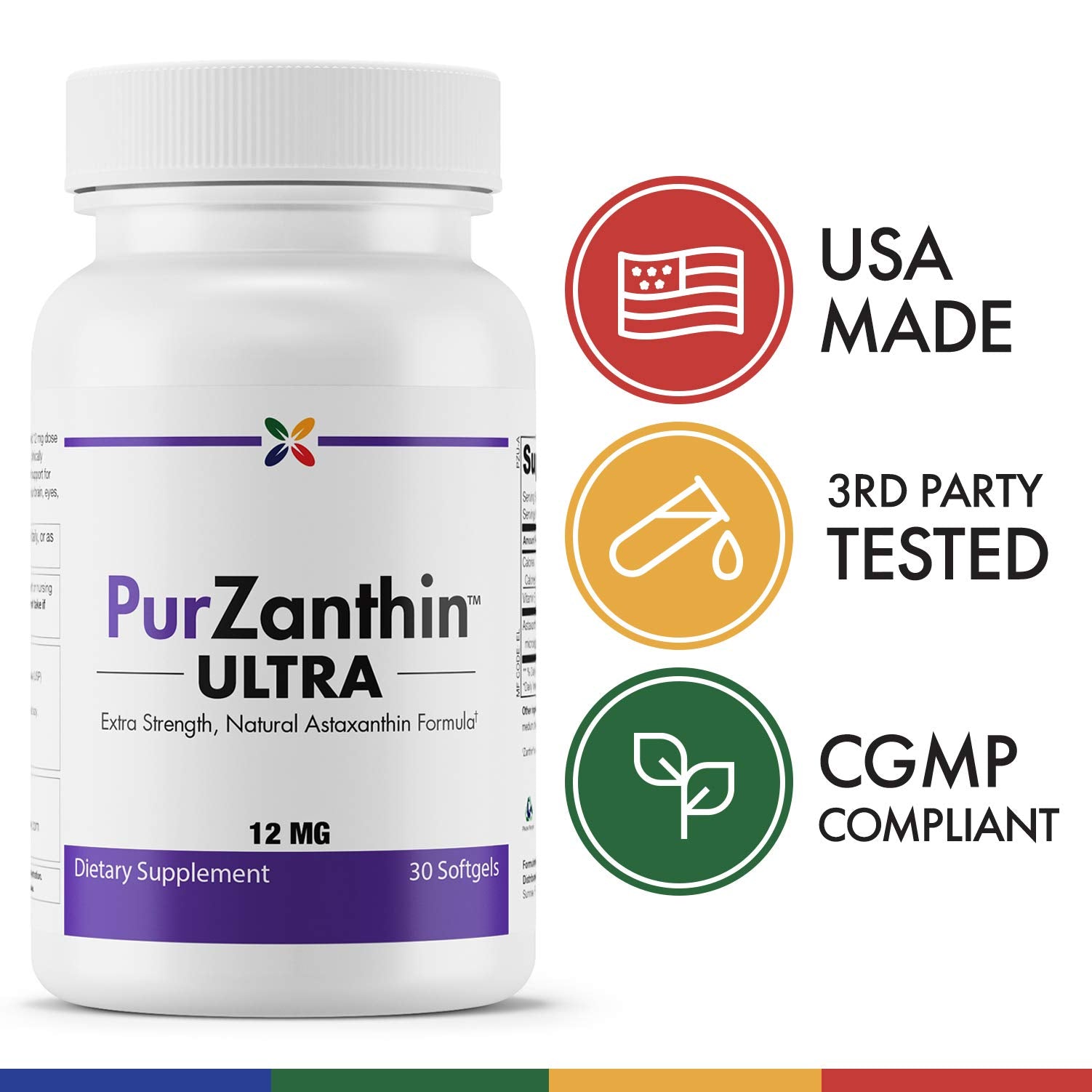 Close-up of Stop Aging Now Astaxanthin capsule