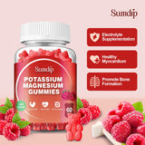 Close-up of SumDIP Potassium Magnesium Gummies showing texture