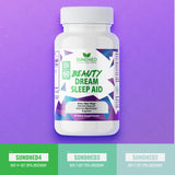 Close-up of Sundhed Natural Beauty Dream Sleep Aid capsules