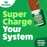 Close-up of Superfood Reds and Greens Powder texture