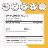 Close-up of Supersmart IsoQuercitrin EMIQ capsules