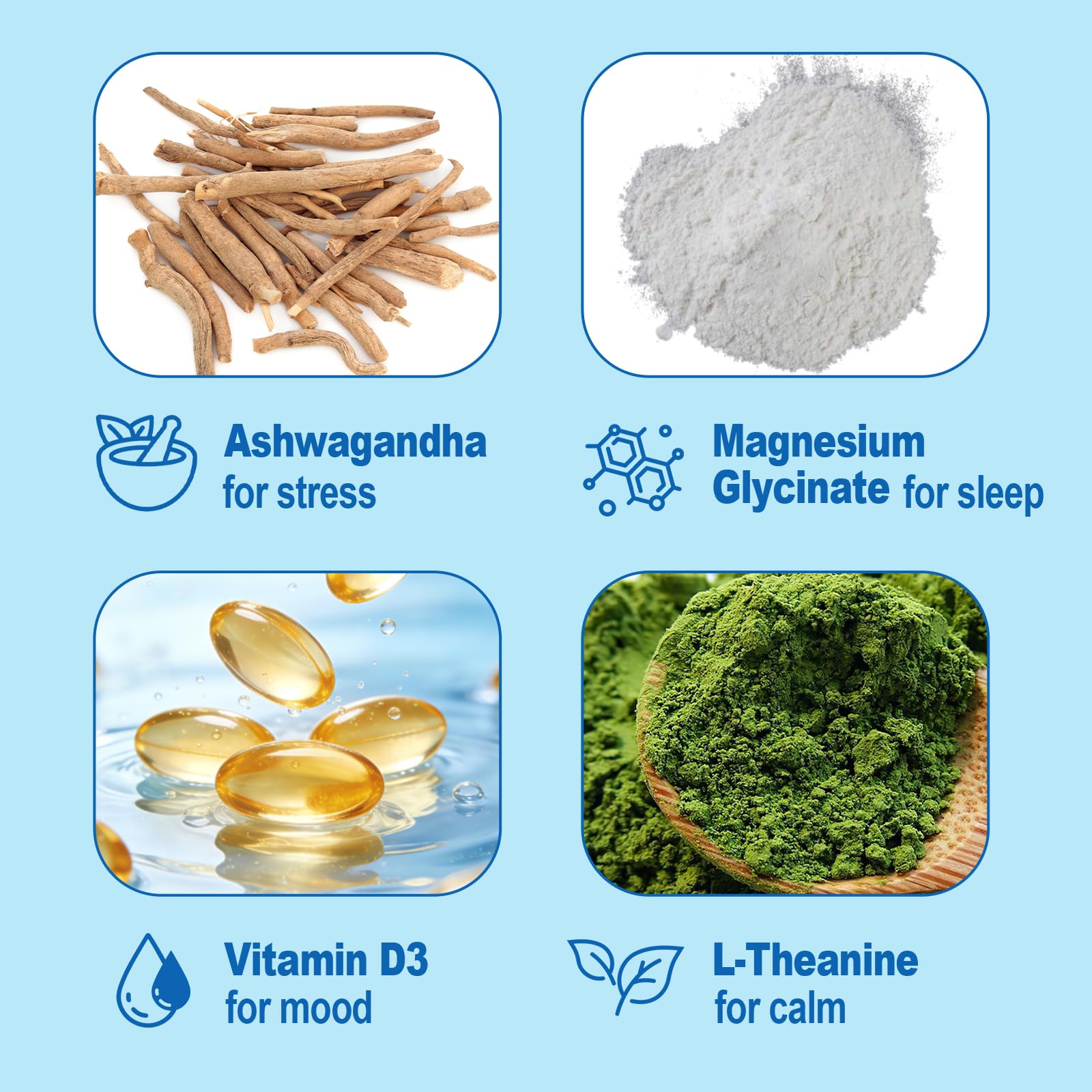 Close-up of SUPPIY CALM Magnesium Glycinate Powder texture