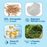 Close-up of SUPPIY CALM Magnesium Glycinate Powder texture