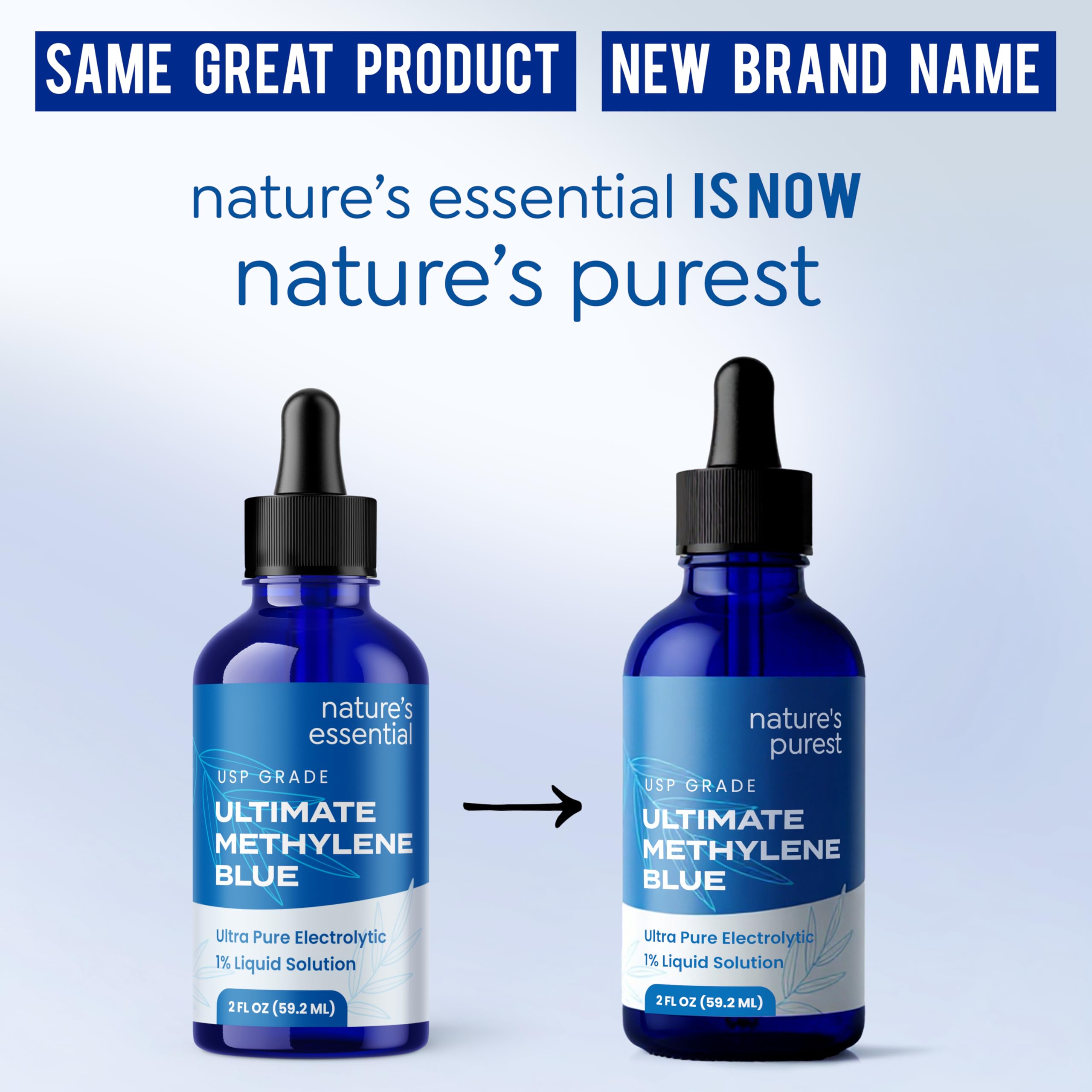 Close-up of Sweat & Soul Methylene Blue Solution 1% with precision dropper
