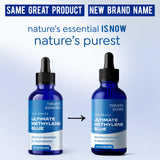 Close-up of Sweat & Soul Methylene Blue Solution 1% with precision dropper