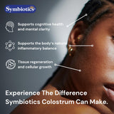 Close-up of Symbiotics Colostrum Supplement capsule