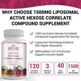 Close-up of SZCZEKIN Liposomal Active Hexose Correlated Compound soft gels