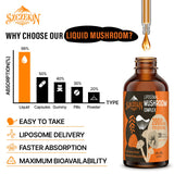 Close-up of SZCZEKIN Liposomal Mushroom Drops dropper