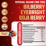 Close-up of Tenmido Bilberry Extract Liquid dropper