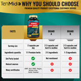 Close-up of Tenmido Horny Goat Weed Extract Capsules