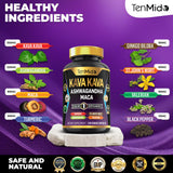Close-up of Tenmido Kava Kava veggie capsules
