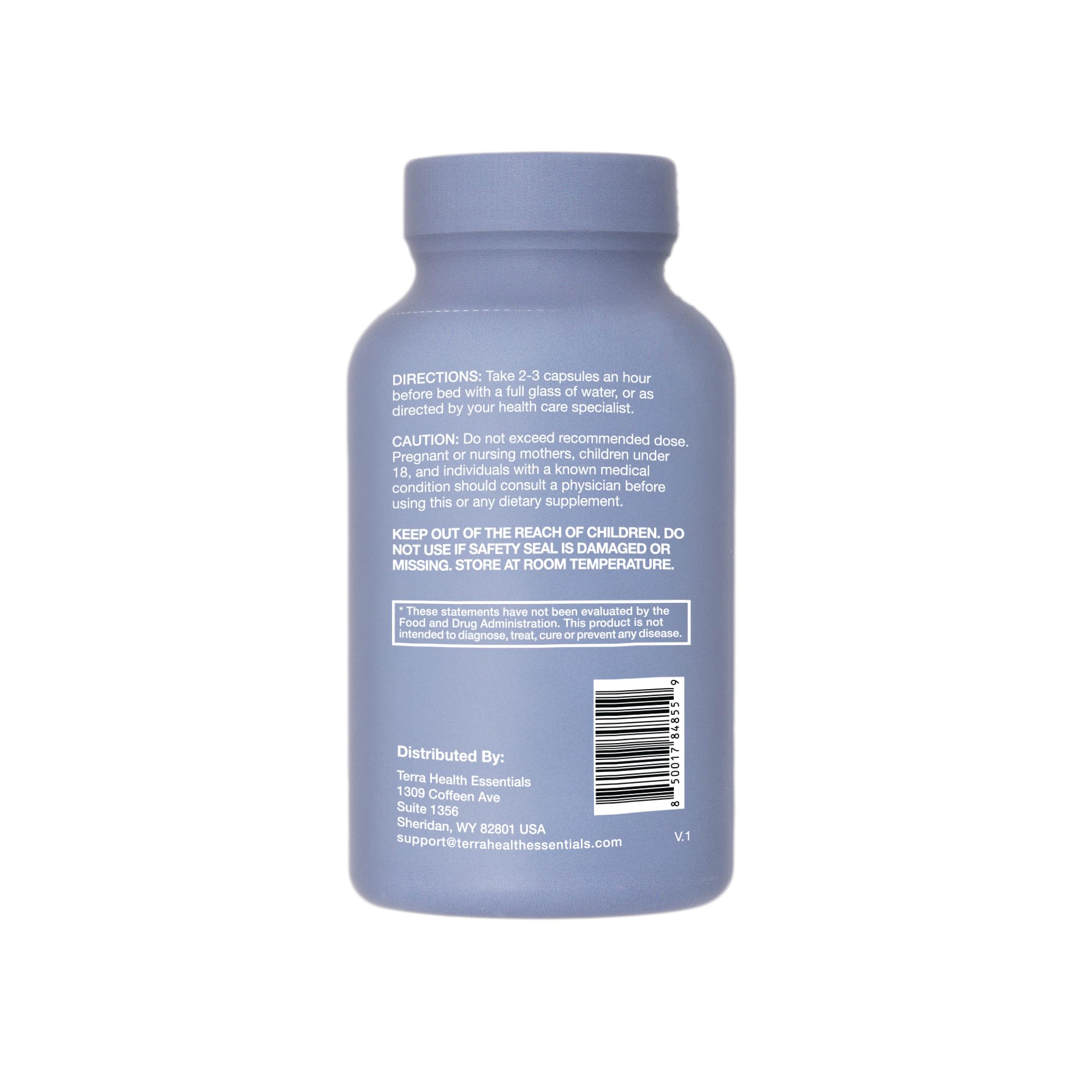 Close-up of Terra Health Essentials Fast Asleep Supplement capsules