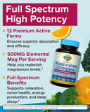 Close-up of Terranics Magnesium Complex capsules
