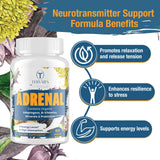 Close-up of Tervaies Adrenal Extracts Supplement tablets