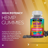 Close-up of The CBD Project Hemp Gummies
