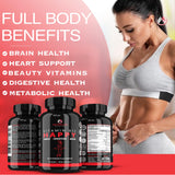 Close-up of THE ENCLARE NUTRITION B-Complex Vitamin Supplement capsules