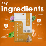 Close-up of The Friendly Patch CO. Last Call Party Patch ingredients