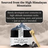 Close-up of The Goodbye Company Shilajit Resin texture