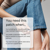 Close-up of The Patch Remedy Iron Supplement Patch ingredients
