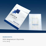 Close-up of The Patch Remedy Wearable Magnesium Patches on skin