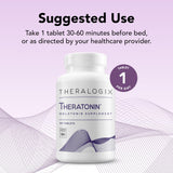 Close-up of Theralogix Theratonin Chewable Melatonin tablet