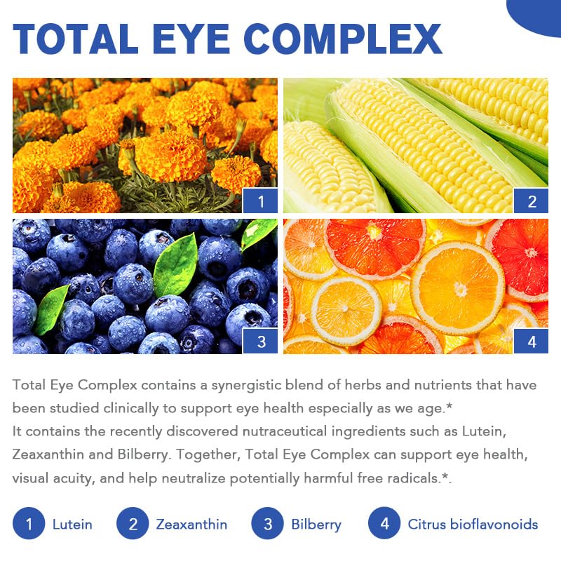 Close-up of TheraSuva Total Eye Complex Softgel