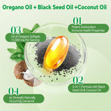 Close-up of TIMORA Oregano Oil Softgels showing softgel size