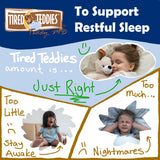 Close-up of Tired Teddies Kids Chewable Melatonin tablet