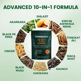 Close-up of TOGOLIUN Shilajit Alpha Gummies showing ingredients