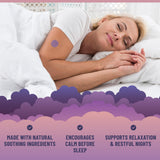 Close-up of TOLEVITA Sleep Patch showing herbal ingredients