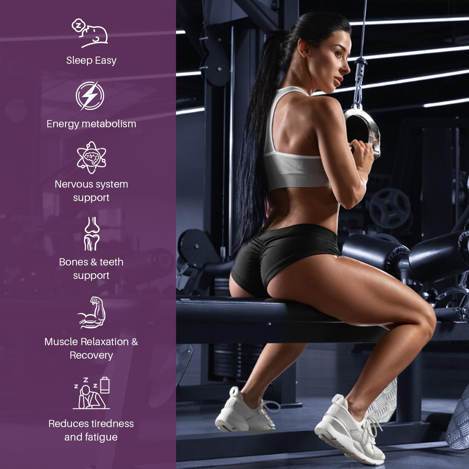 Close-up of Totaria Magnesium Complex 700mg capsules