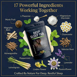 Close-up of Truth Leaves Deep Sleep Bedtime Tea ingredients