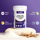 Close-up of TrySafe GABA Sleep Aid capsules