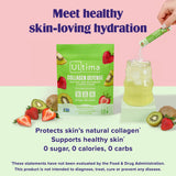 Close-up of Ultima Replenisher Collagen Defense Electrolyte Powder Packets