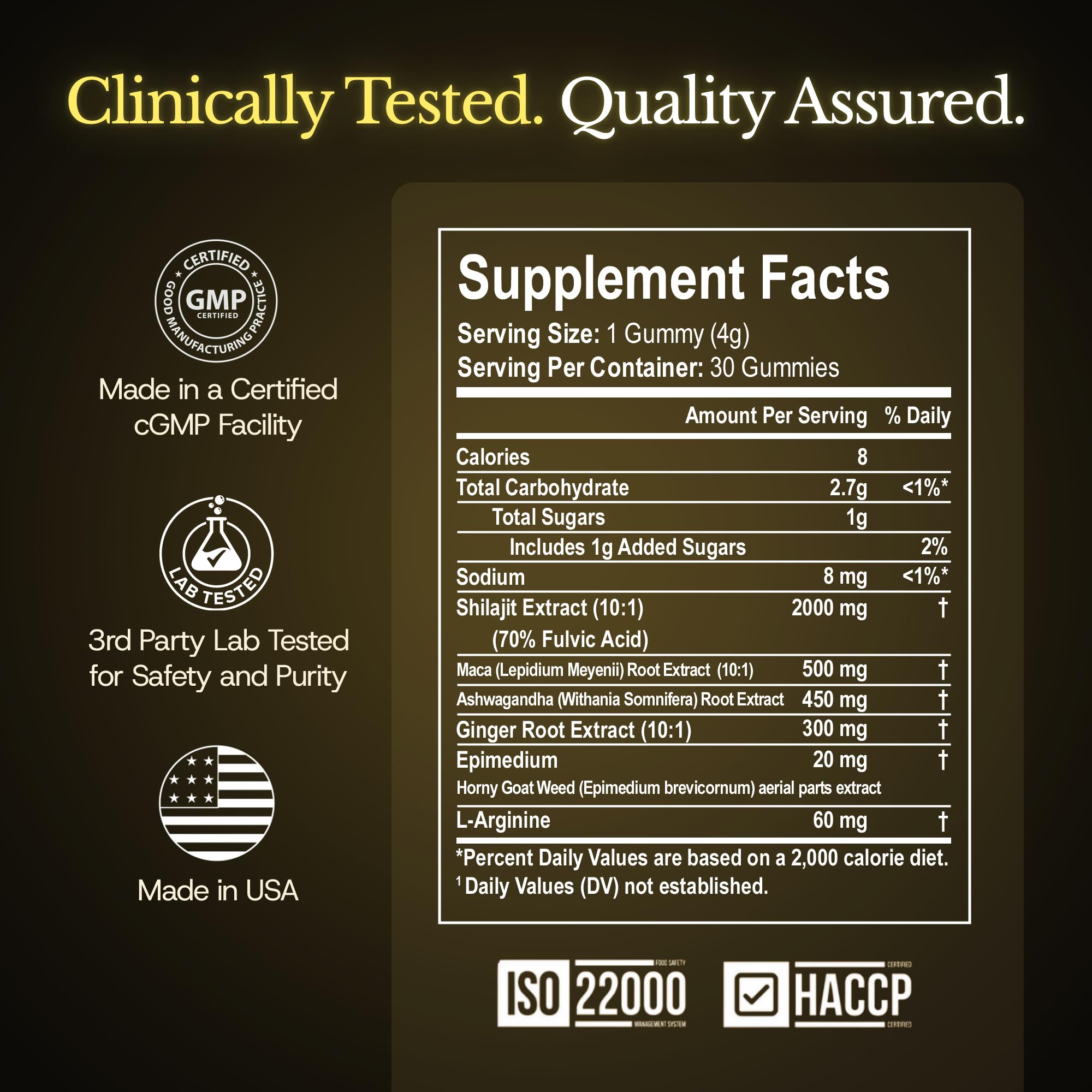 Close-up of UltimaPeak Shilajit Gummies