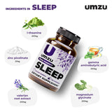 Close-up of UMZU Capsules showing ingredients list
