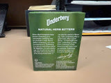 Close-up of Underberg Herbal Bitters bottle