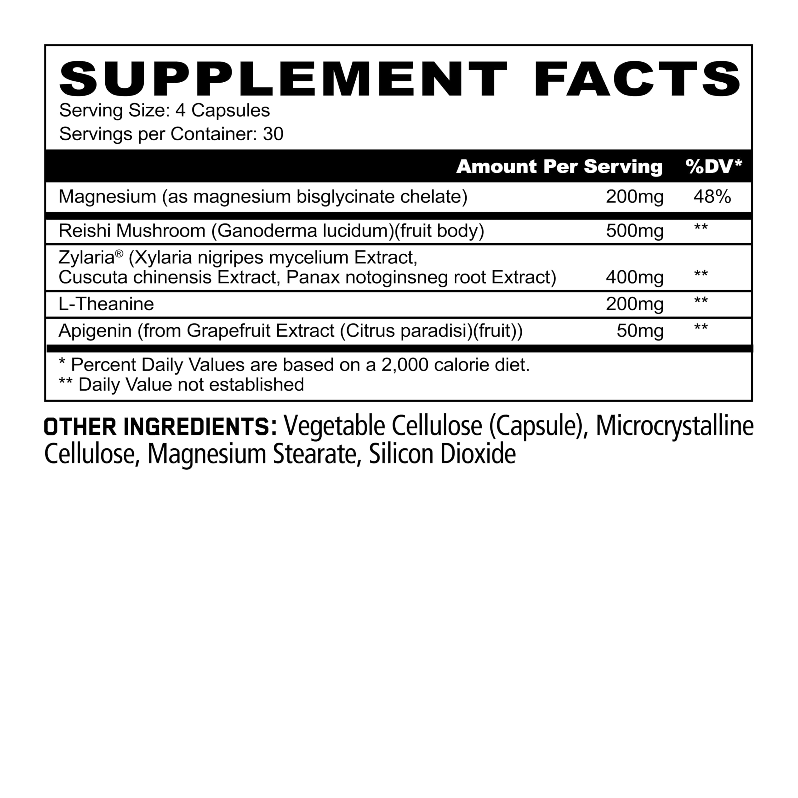 Close-up of Underground Bio Labs Panda Supps Snoozzzze capsules