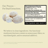 Close-up of UPHORIC URTH Lion's Mane Mushroom Tincture label