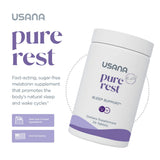 Close-up of USANA Pure Rest Melatonin sugar-free tablet