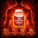 Close-up of VAITE Red Yeast Rice Gummies showing texture